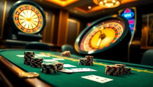 Experience the thrilling games at https://sunwin88.art/ featuring vibrant casino tables, cards, and roulette.