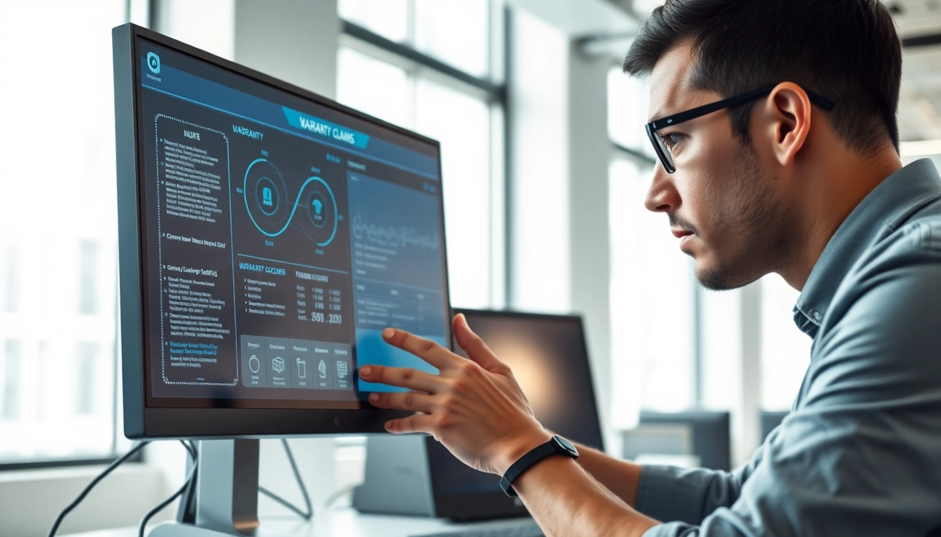 Understanding how does Pretzel use AI in its warranty process through data analysis in a modern office.