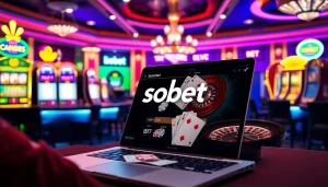 Capture the thrill of sbobet online betting with vibrant casino elements and user engagement.