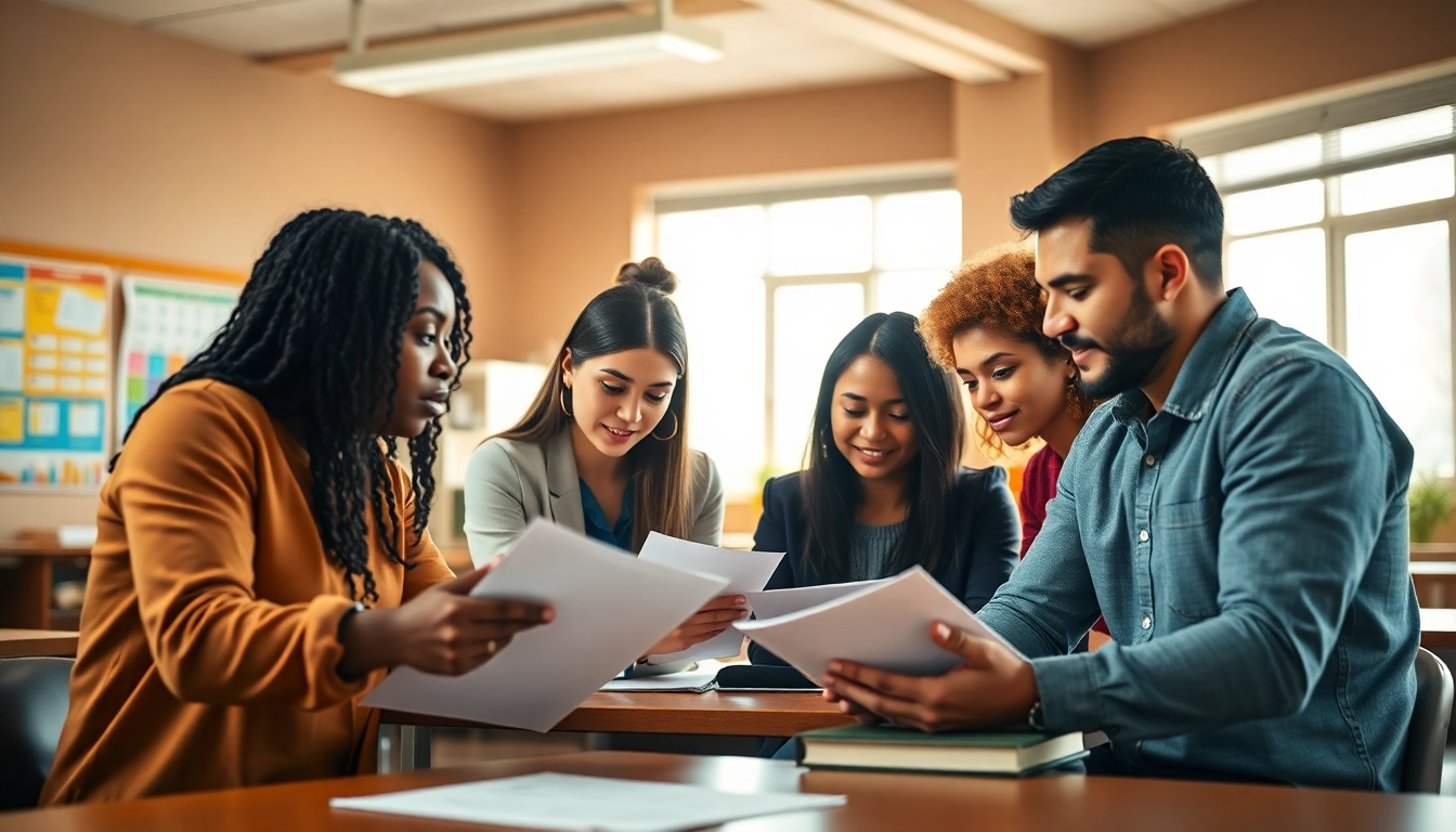 Students participating in a Texas college bridge program, collaborating and learning together.