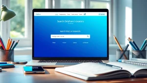Experience seamless onlyfans search by keywords in a modern digital workspace.