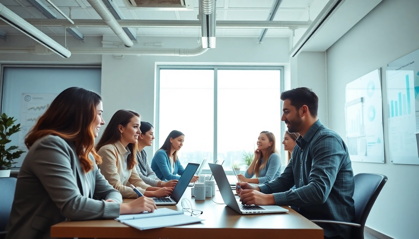 Hire reps by industry in a collaborative office environment showcasing diverse sales representatives.