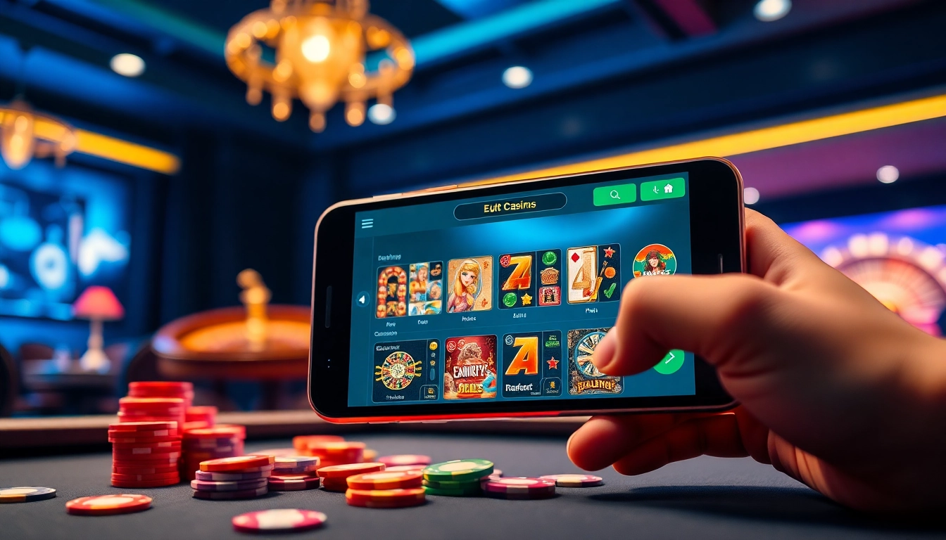 Giao diện ứng dụng di động hấp dẫn của Saowin Club, giới thiệu các trò casino đa dạng.