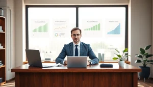 Mengelola deposit 1k dengan profesionalisme di kantor modern.