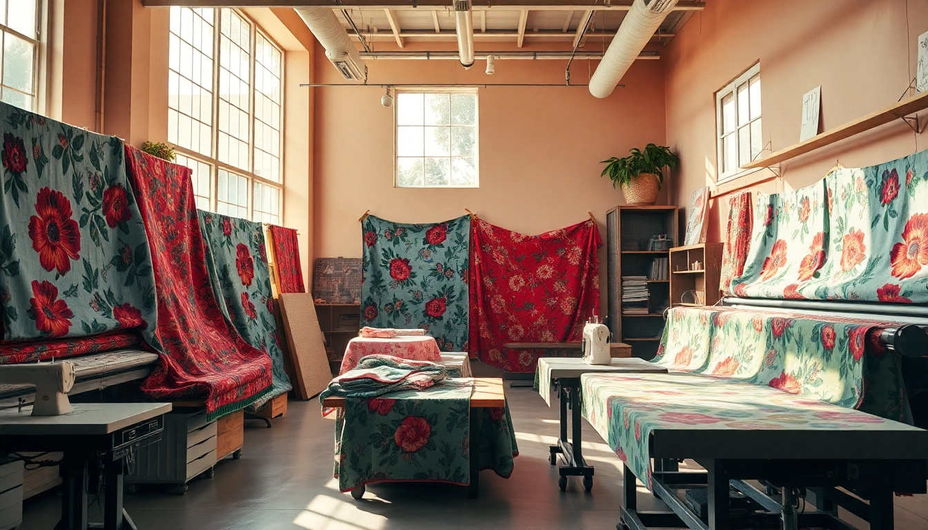 Bedrukte stoffen kopen in een kleurrijke en creatieve stoffenwinkel vol unieke ontwerpen.