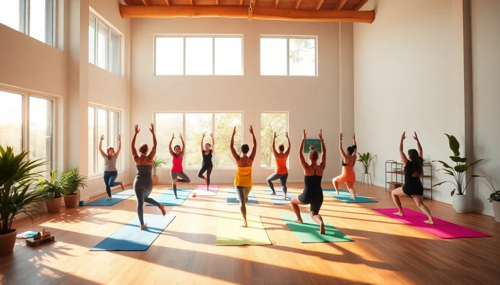 ホットヨガおすすめの雰囲気、静かなスタジオで多様な参加者たち