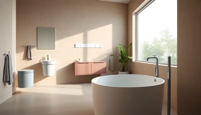 Erleben Sie das moderne Sanitärraumdesign von sonni sanitär GmbH mit eleganten Badezimmermöbeln.