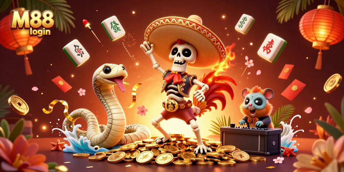 Engage in M88 login to access thrilling gaming adventures with vibrant 3D art.