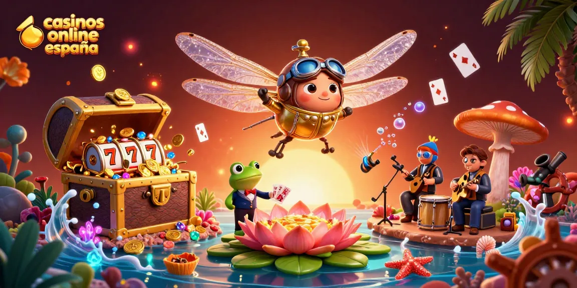 Disfruta de la diversión en casinos online en España con esta emocionante escena de juego.