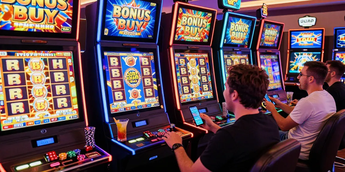 Exciting gaming atmosphere at https://aboutderbyshire.co.uk showcasing players enjoying Bonus Buy slots in a vibrant casino setting.