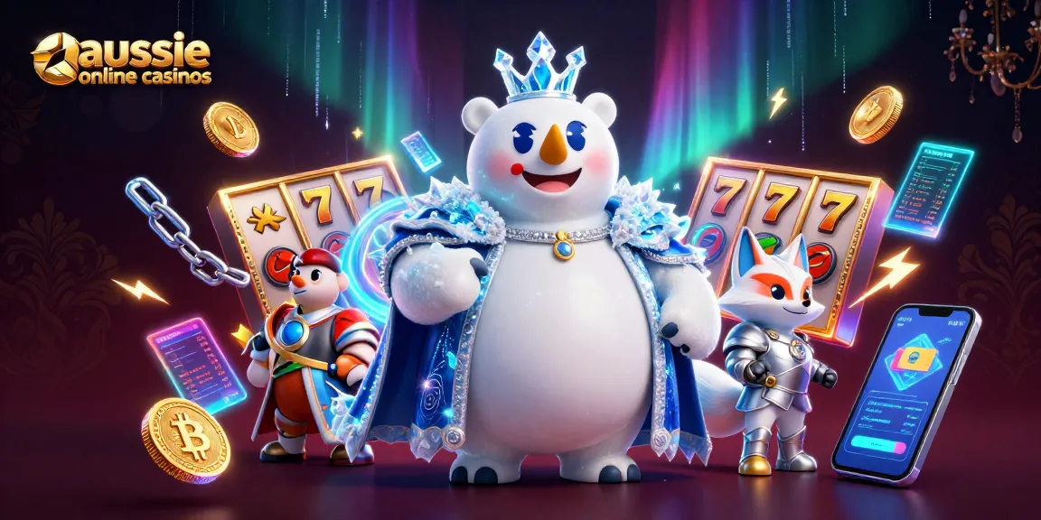 Experience winning at aussie online casinos with vibrant slot reels and fantasy characters in action